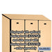 Salsbury 15" Wide Single Tier Designer Wood Locker - 3 Wide - 6 Feet High - 21 Inches Deep - Maple - Hasps - Sweatfully