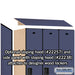 Salsbury 15" Wide Single Tier Designer Wood Locker - 3 Wide - 6 Feet High - 24 Inches Deep - Blue - Hasps - Sweatfully