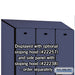 Salsbury 15" Wide Single Tier Designer Wood Locker - 3 Wide - 6 Feet High - 24 Inches Deep - Blue - Hasps - Sweatfully