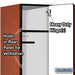 Salsbury 15" Wide Single Tier Designer Wood Locker - 3 Wide - 6 Feet High - 24 Inches Deep - Cherry - Hasps - Sweatfully