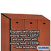Salsbury 15" Wide Single Tier Designer Wood Locker - 3 Wide - 6 Feet High - 24 Inches Deep - Cherry - Hasps - Sweatfully