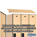 Salsbury 15" Wide Single Tier Designer Wood Locker - 3 Wide - 6 Feet High - 24 Inches Deep - Maple - Hasps - Sweatfully