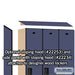 Salsbury 15" Wide Single Tier Designer Wood Locker - 3 Wide - 6 Feet High - 18 Inches Deep - Blue - Hasps - Sweatfully