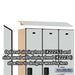 Salsbury 15" Wide Single Tier Designer Wood Locker - 3 Wide - 6 Feet High - 18 Inches Deep - Gray - Hasps - Sweatfully