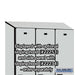 Salsbury 15" Wide Single Tier Designer Wood Locker - 3 Wide - 6 Feet High - 18 Inches Deep - Gray - Hasps - Sweatfully