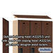 Salsbury 15" Wide Single Tier Designer Wood Locker - 3 Wide - 6 Feet High - 18 Inches Deep - Mahogany - Hasps - Sweatfully