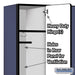 Salsbury 15" Wide Single Tier Designer Wood Locker - 3 Wide - 6 Feet High - 18 Inches Deep - Blue - Hasps - Sweatfully