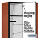 Salsbury 15" Wide Single Tier Designer Wood Locker - 3 Wide - 6 Feet High - 18 Inches Deep - Cherry - Hasps - Sweatfully