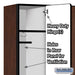 Salsbury 15" Wide Single Tier Designer Wood Locker - 3 Wide - 6 Feet High - 18 Inches Deep - Mahogany - Hasps - Sweatfully