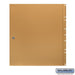Salsbury Rear Cover - Locking - for Rear Loading Americana Mailbox - with (2) Keys - Sweatfully