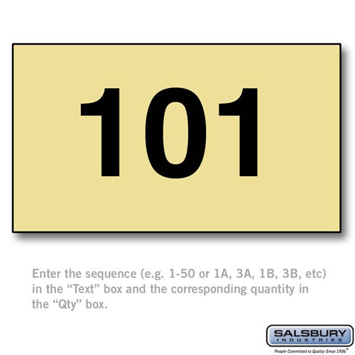 Custom Engraved Self Adhesive Placard - for Americana Mailbox Door - Sweatfully