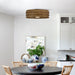 22" Farmhouse Flush Mount Reversible Ceiling Fan with LED Lighting and Remote Control - Sweatfully