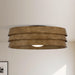 22" Farmhouse Flush Mount Reversible Ceiling Fan with LED Lighting and Remote Control - Sweatfully