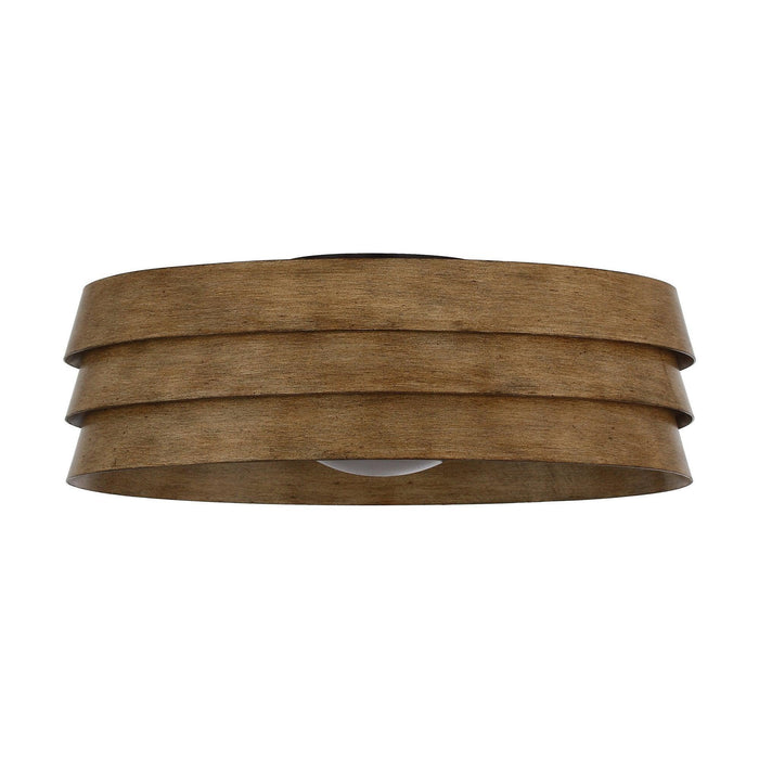 22" Farmhouse Flush Mount Reversible Ceiling Fan with LED Lighting and Remote Control - Sweatfully