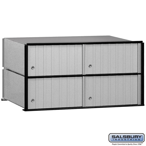Salsbury Aluminum Mailbox - 4 Doors - Rack Ladder System - Sweatfully