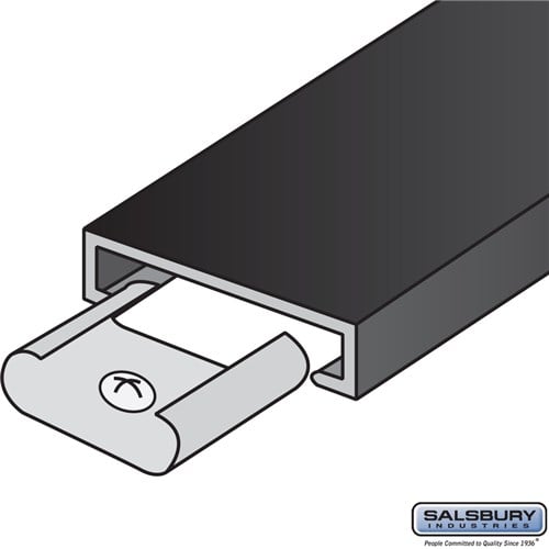 Salsbury Trim Kit - for Up to 3 Columns of Aluminum Mailboxes - Black - Sweatfully