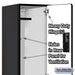 Salsbury 15" Wide Double Tier Designer Wood Locker - 1 Wide - 6 Feet High - 21 Inches Deep - Black - Hasps - Sweatfully