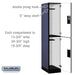Salsbury 15" Wide Double Tier Designer Wood Locker - 1 Wide - 6 Feet High - 21 Inches Deep - Blue - Hasps - Sweatfully