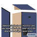Salsbury 15" Wide Double Tier Designer Wood Locker - 1 Wide - 6 Feet High - 21 Inches Deep - Blue - Hasps - Sweatfully