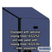 Salsbury 15" Wide Double Tier Designer Wood Locker - 1 Wide - 6 Feet High - 21 Inches Deep - Blue - Hasps - Sweatfully