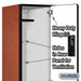 Salsbury 15" Wide Double Tier Designer Wood Locker - 1 Wide - 6 Feet High - 21 Inches Deep - Cherry - Hasps - Sweatfully