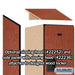 Salsbury 15" Wide Double Tier Designer Wood Locker - 1 Wide - 6 Feet High - 21 Inches Deep - Cherry - Hasps - Sweatfully