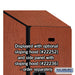 Salsbury 15" Wide Double Tier Designer Wood Locker - 1 Wide - 6 Feet High - 21 Inches Deep - Cherry - Hasps - Sweatfully