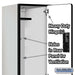 Salsbury 15" Wide Double Tier Designer Wood Locker - 1 Wide - 6 Feet High - 21 Inches Deep - Gray - Hasps - Sweatfully