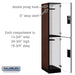 Salsbury 15" Wide Double Tier Designer Wood Locker - 1 Wide - 6 Feet High - 21 Inches Deep - Mahogany - Hasps - Sweatfully