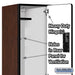 Salsbury 15" Wide Double Tier Designer Wood Locker - 1 Wide - 6 Feet High - 21 Inches Deep - Mahogany - Hasps - Sweatfully