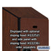 Salsbury 15" Wide Double Tier Designer Wood Locker - 1 Wide - 6 Feet High - 21 Inches Deep - Mahogany - Hasps - Sweatfully