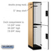 Salsbury 15" Wide Double Tier Designer Wood Locker - 1 Wide - 6 Feet High - 21 Inches Deep - Maple - Black Electronic Locks - Sweatfully