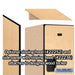 Salsbury 15" Wide Double Tier Designer Wood Locker - 1 Wide - 6 Feet High - 21 Inches Deep - Maple - Hasps - Sweatfully