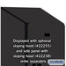 Salsbury 15" Wide Double Tier Designer Wood Locker - 1 Wide - 6 Feet High - 24 Inches Deep - Black - Hasps - Sweatfully