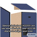 Salsbury 15" Wide Double Tier Designer Wood Locker - 1 Wide - 6 Feet High - 24 Inches Deep - Blue - Hasps - Sweatfully