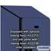 Salsbury 15" Wide Double Tier Designer Wood Locker - 1 Wide - 6 Feet High - 24 Inches Deep - Blue - Hasps - Sweatfully