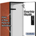 Salsbury 15" Wide Double Tier Designer Wood Locker - 1 Wide - 6 Feet High - 24 Inches Deep - Cherry - Hasps - Sweatfully