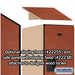 Salsbury 15" Wide Double Tier Designer Wood Locker - 1 Wide - 6 Feet High - 24 Inches Deep - Cherry - Hasps - Sweatfully