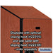 Salsbury 15" Wide Double Tier Designer Wood Locker - 1 Wide - 6 Feet High - 24 Inches Deep - Cherry - Hasps - Sweatfully
