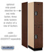 Salsbury 15" Wide Double Tier Designer Wood Locker - 1 Wide - 6 Feet High - 24 Inches Deep - Mahogany - Silver Electronic Locks - Sweatfully