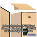 Salsbury 15" Wide Double Tier Designer Wood Locker - 1 Wide - 6 Feet High - 24 Inches Deep - Maple - Hasps - Sweatfully