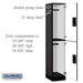 Salsbury 15" Wide Double Tier Designer Wood Locker - 1 Wide - 6 Feet High - 18 Inches Deep - Black - Silver Electronic Locks - Sweatfully