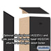 Salsbury 15" Wide Double Tier Designer Wood Locker - 1 Wide - 6 Feet High - 18 Inches Deep - Black - Hasps - Sweatfully