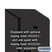Salsbury 15" Wide Double Tier Designer Wood Locker - 1 Wide - 6 Feet High - 18 Inches Deep - Black - Hasps - Sweatfully