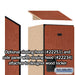 Salsbury 15" Wide Double Tier Designer Wood Locker - 1 Wide - 6 Feet High - 18 Inches Deep - Cherry - Hasps - Sweatfully