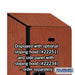 Salsbury 15" Wide Double Tier Designer Wood Locker - 1 Wide - 6 Feet High - 18 Inches Deep - Cherry - Hasps - Sweatfully