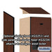 Salsbury 15" Wide Double Tier Designer Wood Locker - 1 Wide - 6 Feet High - 18 Inches Deep - Mahogany - Hasps - Sweatfully