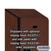 Salsbury 15" Wide Double Tier Designer Wood Locker - 1 Wide - 6 Feet High - 18 Inches Deep - Mahogany - Hasps - Sweatfully