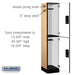 Salsbury 15" Wide Double Tier Designer Wood Locker - 1 Wide - 6 Feet High - 18 Inches Deep - Maple - Black Electronic Locks - Sweatfully
