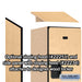 Salsbury 15" Wide Double Tier Designer Wood Locker - 1 Wide - 6 Feet High - 18 Inches Deep - Maple - Hasps - Sweatfully